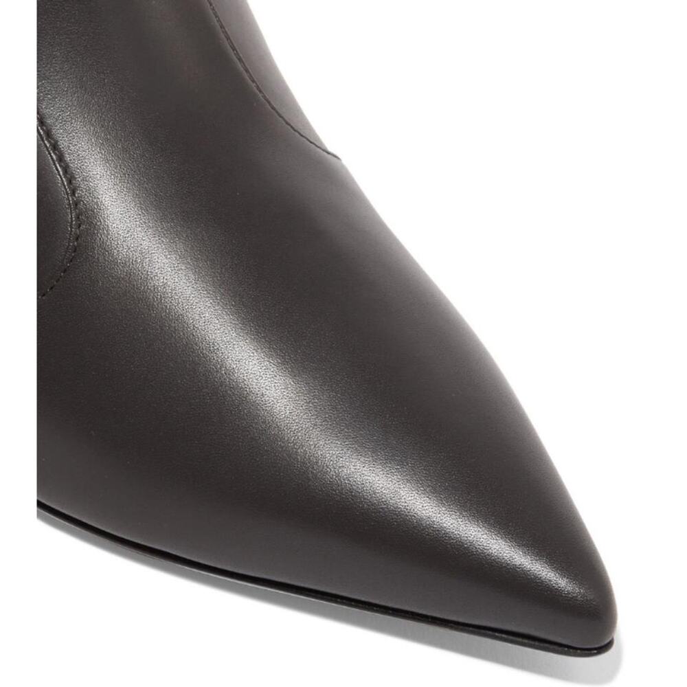 FENDI Rockoko FF logo stretch knit leather ankle boots - Picture 5 of 7